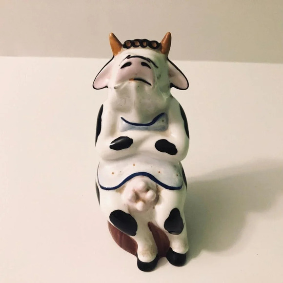 Brian Wood Studios Cheeky Devils Cow Figurines Ceramic Lot  of 2 - Picture 10 of 16